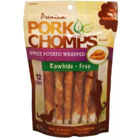 Pork Chomps Sweet Potato Mini Twist Treat - 12 count