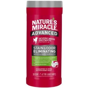 Pioneer Pet Nature's Miracle Advanced Stain and Odor Eliminating Wipes for Hard Surfaces - 30 count