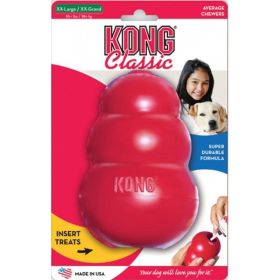 KONG Classic Dog Toy - Red - XX-Large - Dogs over 85 lbs (6" Tall x 1.5" Diameter)