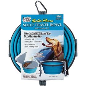 Loving Pets Bella Roma Blue Travel Bowl - 1 count - Large