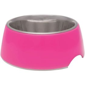 Loving Pets Hot Pink Retro Bowl - 1 count - X-Small