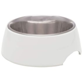 Loving Pets Ice White Retro Bowl - 1 count - Medium