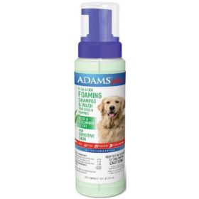 Adams Foaming Flea And Tick Shampoo with Aloe And Cucumber - 10 oz