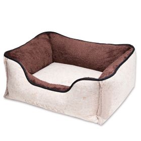 Touchdog 'Felter Shelter' Luxury Designer Premium Dog Bed (Color: Beige)
